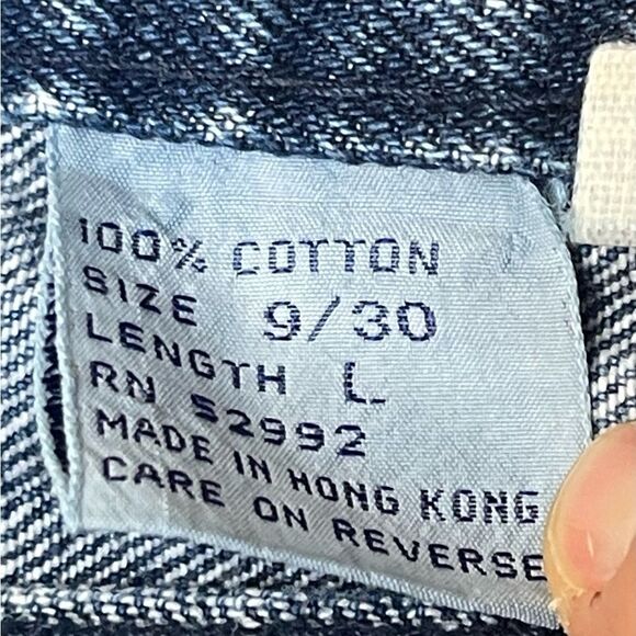 Vintage Jordache High Waist  Jeans 90s Mom Straight Braided Stitch Sz 26 Western - Picture 8 of 9